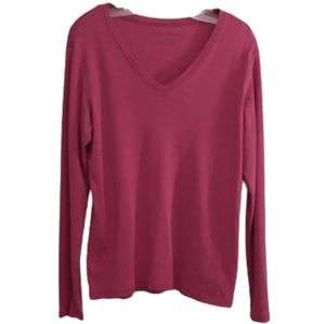 Eddie Bauer Purple Long Sleeve Top L